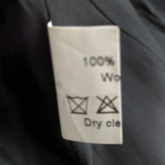 Vintage Thierry Mugler Black Wool Belted Blazer S - Picture 8 of 8